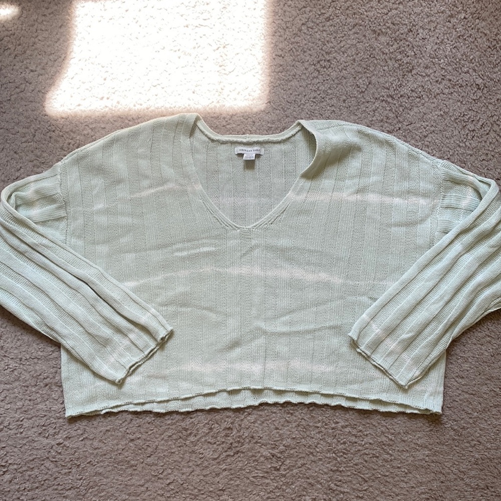 American Eagle Cropped Tie dye Sweater